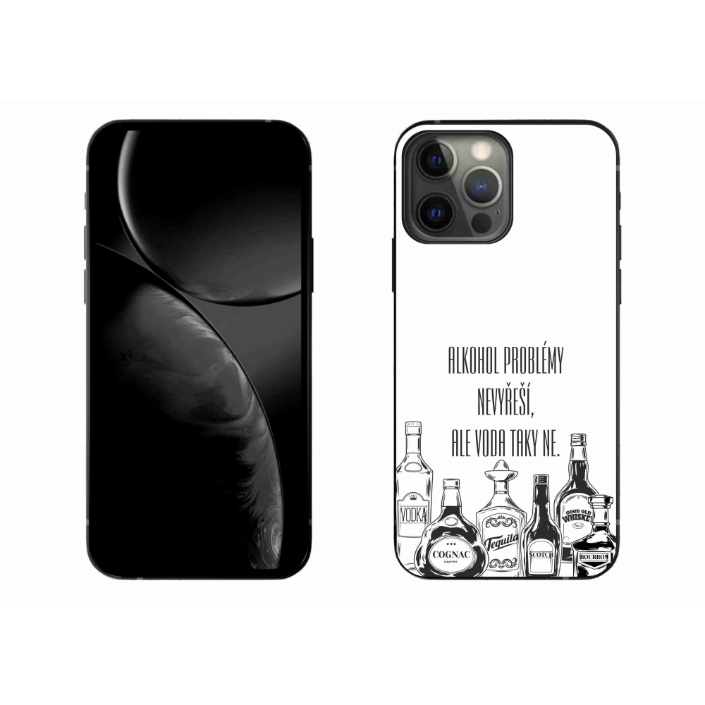 Gél borító mmCase iPhone 13 Pro Max 6.7 készülékhez - vicces szöveg fehér háttérrel