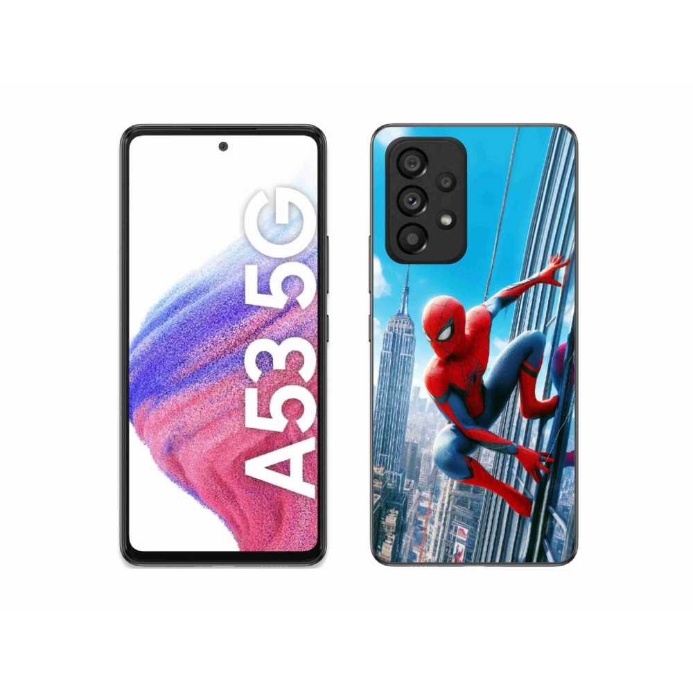 Gél borító mmCase Samsung Galaxy A53 5G - pókemberhez