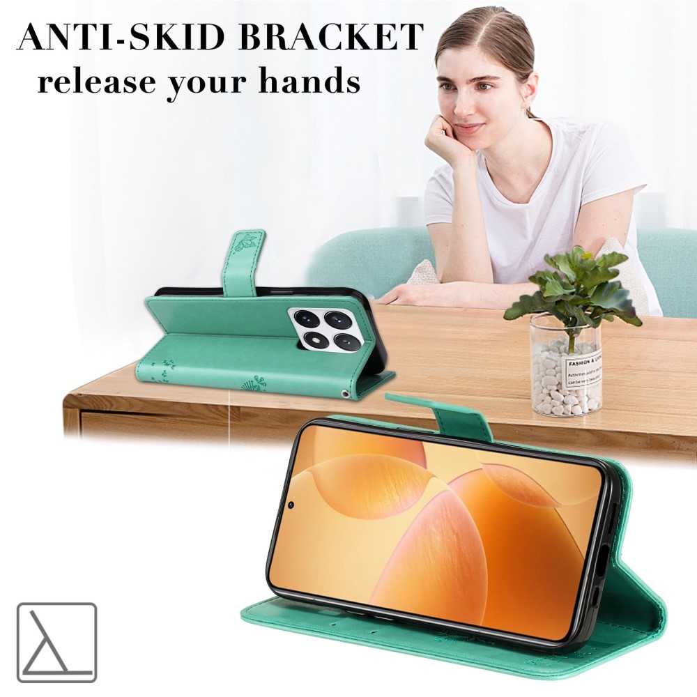 Fák könyve tok Xiaomi 14T Pro - teal - teal - kék színű