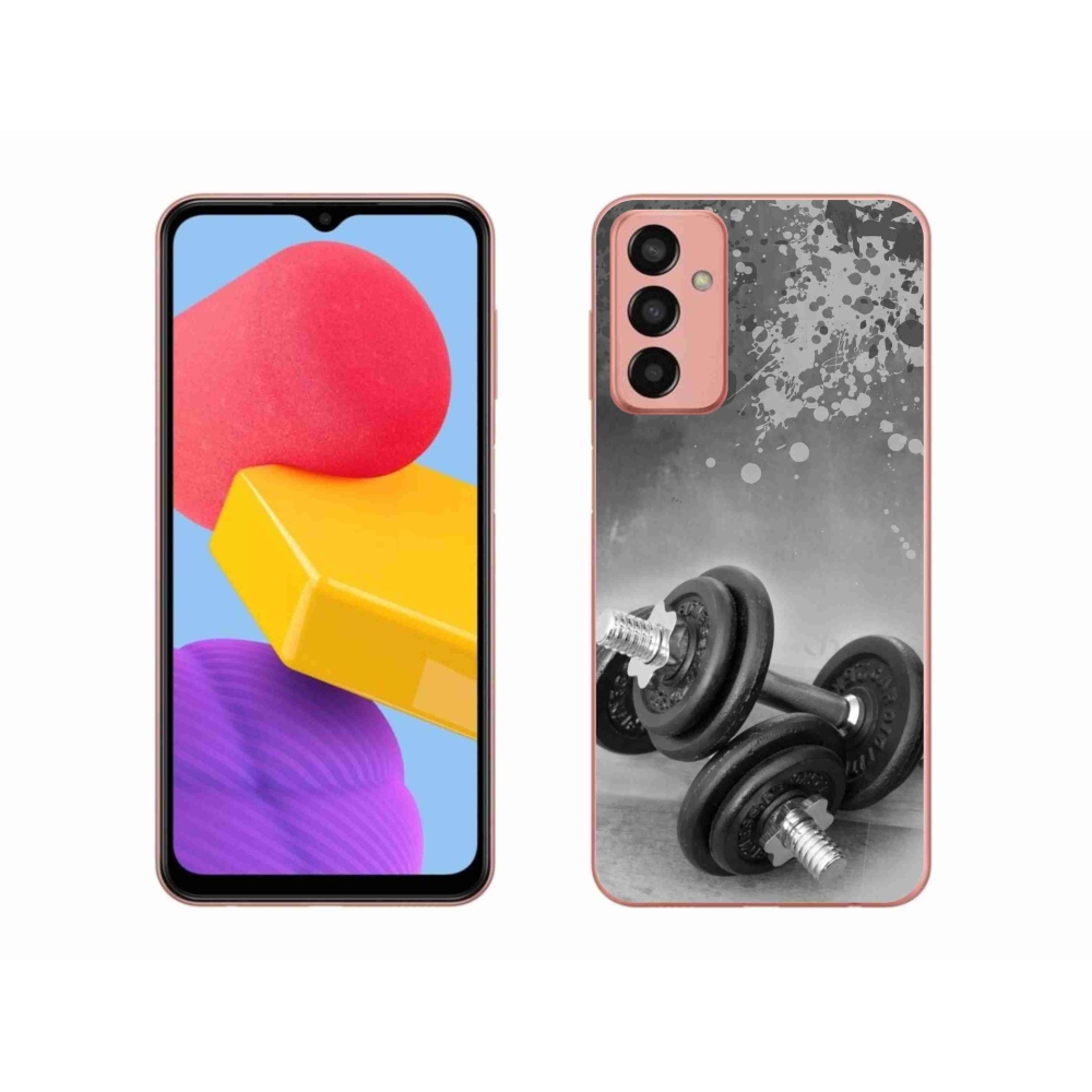 Zselés borítás mmCase Samsung Galaxy M13 készülékhez - súlyzók 1