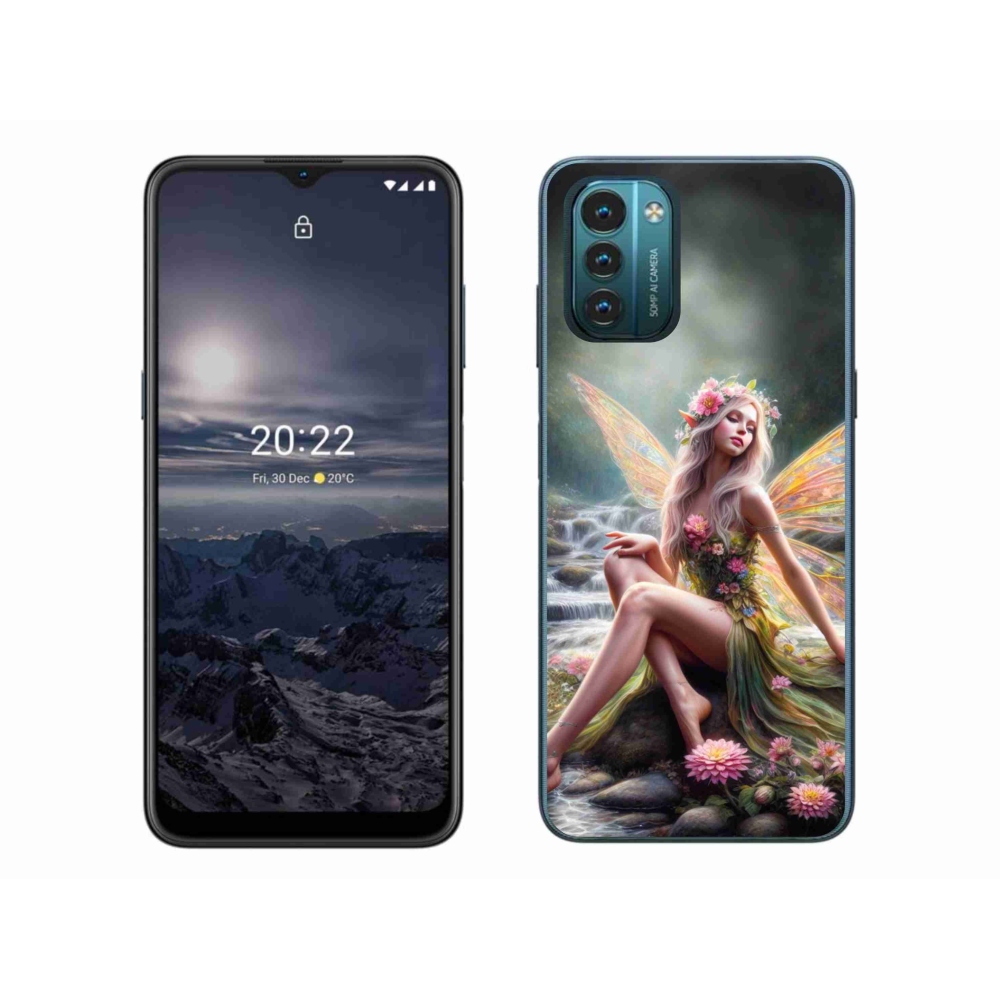 Zselés borítás mmCase a Nokia G11/G21 készülékhez - pillangó nő 1