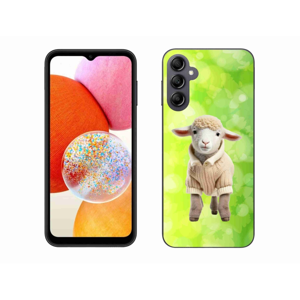 Zselés borítás mmCase Samsung Galaxy A14 4G/5G - bárány pulóverben