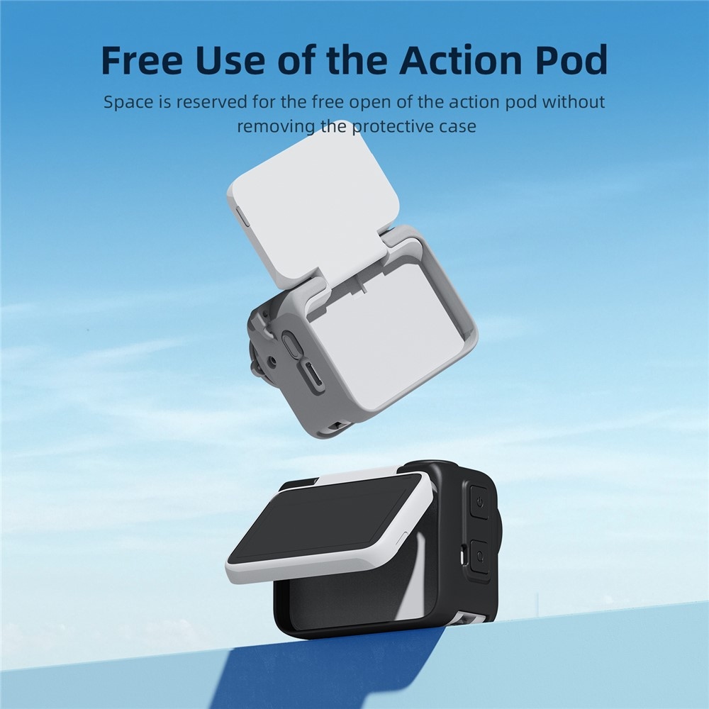 AMAGISN Szilikon Védőtok Pánttal Insta360 GO 3-hoz - Fekete