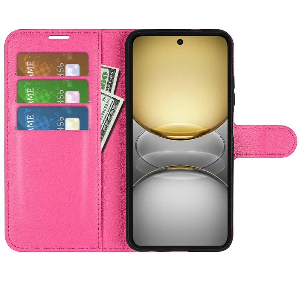 Litchi könyvtáska a Realme C75 készülékhez - rózsaszínű