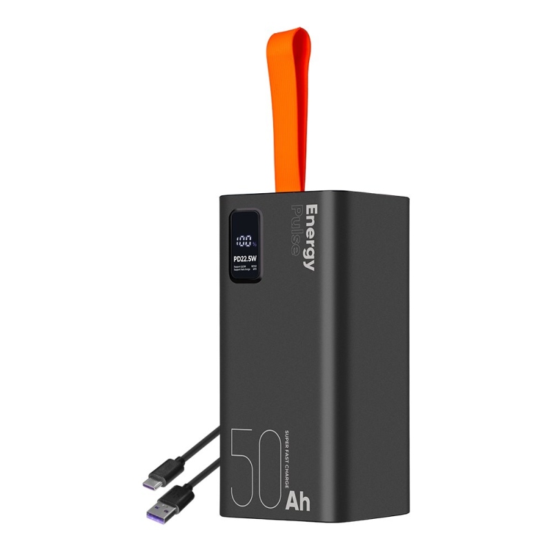 Csomag:ME EnergyPulse Powerbank 50000mAh 22.5W fekete