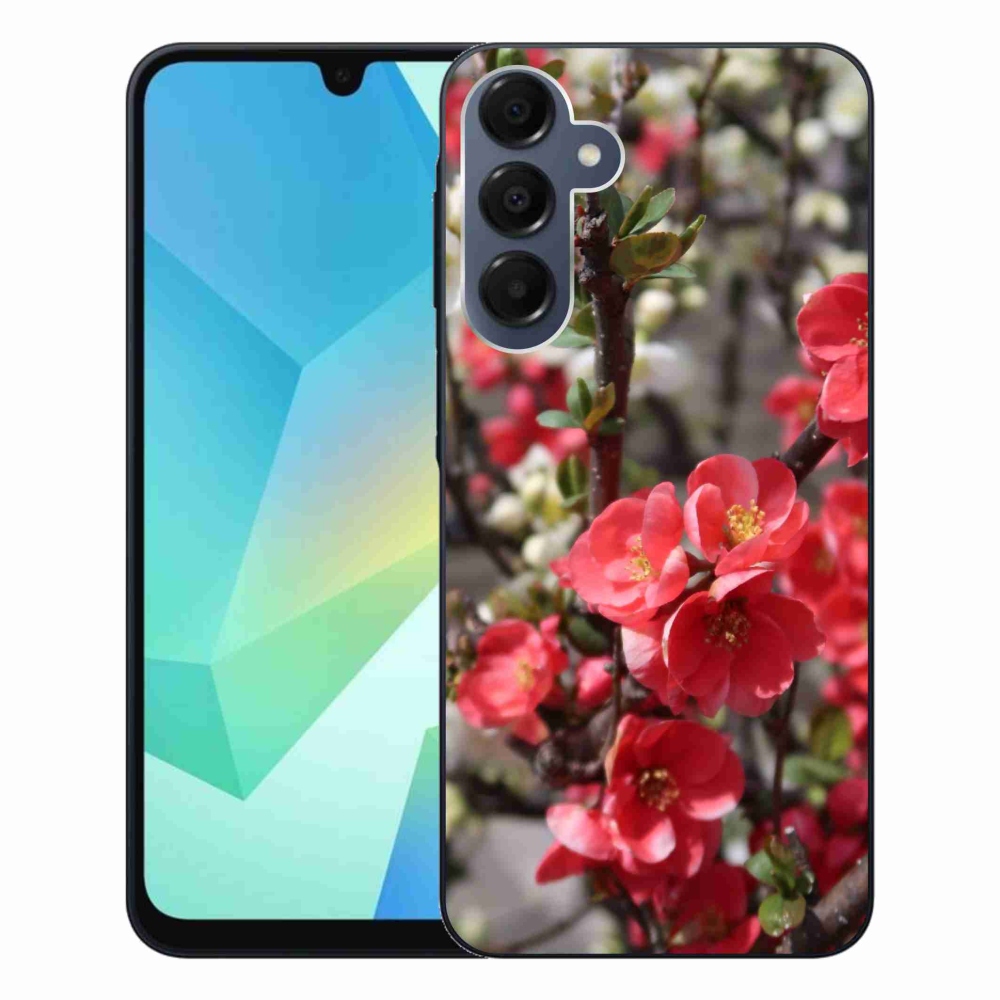Gél védőhuzat mmCase Samsung Galaxy A16 4G/5G - piros virágok