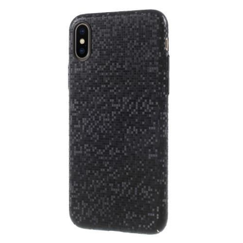 Glamour műanyag tok iPhone X készülékhez - fekete