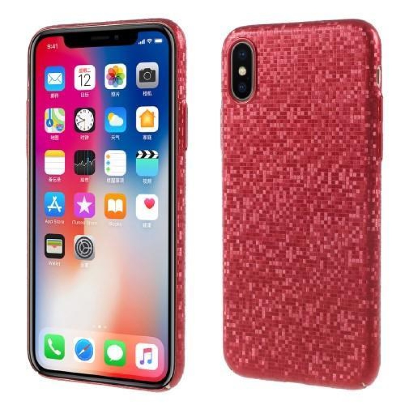 Glamour műanyag tok iPhone X készülékhez - piros