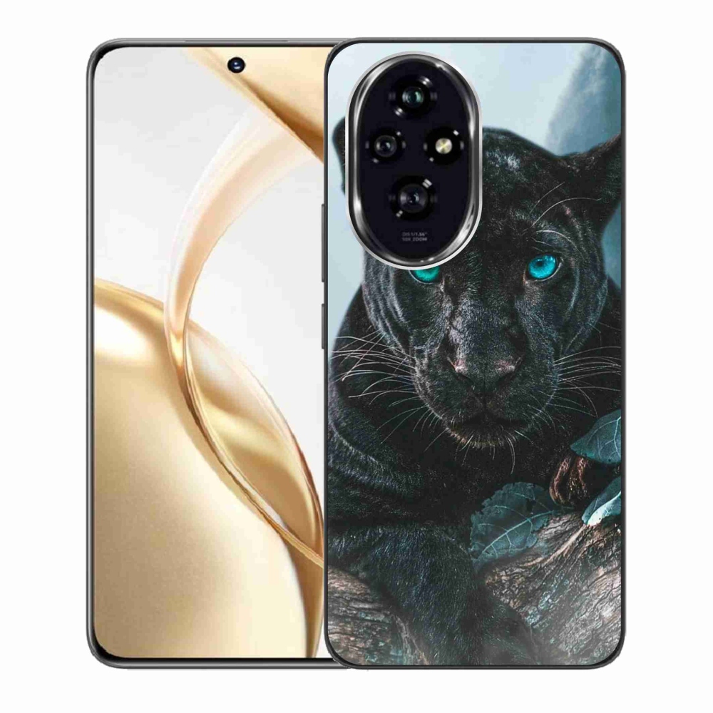 Zselés borítás mmCase a Honor 200 5G készülékhez - fekete párduc