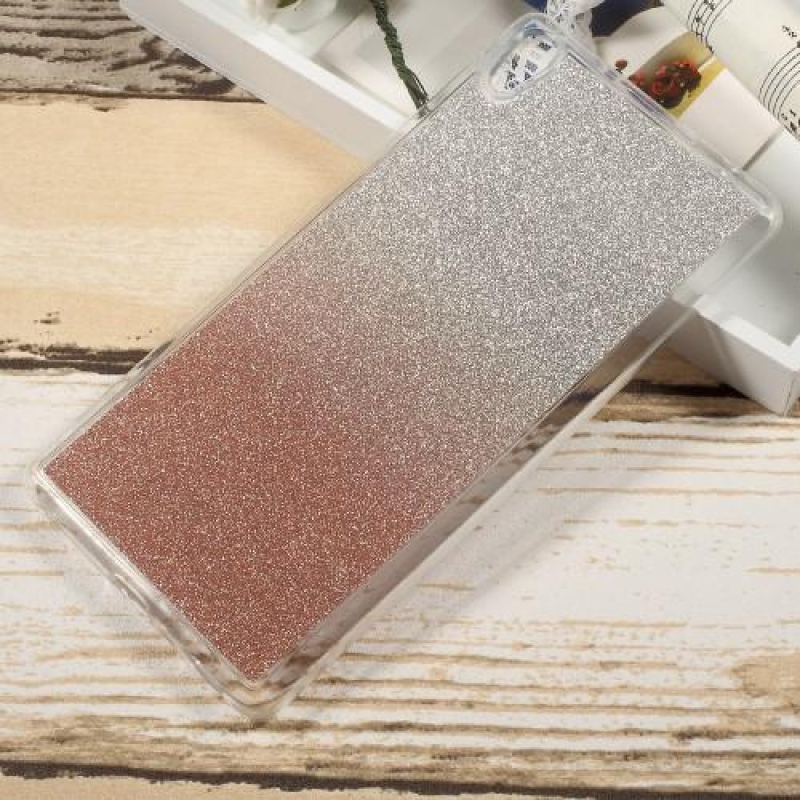 Csillogó zselés tok Sony Xperia XA Ultra készülékhez - rosegld