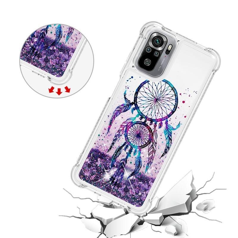 Glitter homokóra zselés tok Xiaomi Redmi Note 10 4G/Redmi Note 10S/Poco M5s - álomfogó