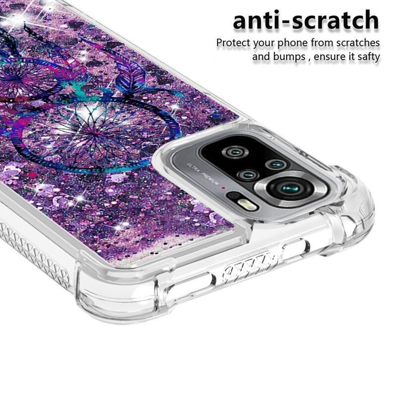 Glitter homokóra zselés tok Xiaomi Redmi Note 10 4G/Redmi Note 10S/Poco M5s - álomfogó