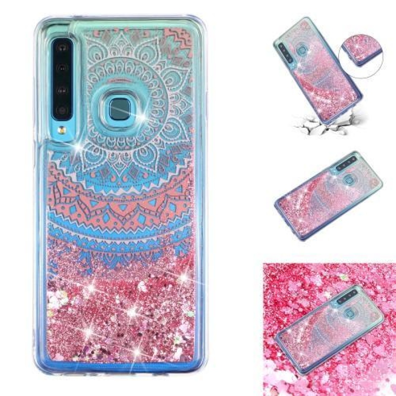 Csillogó homokóra zselés tok Samsung Galaxy A9 - mandala