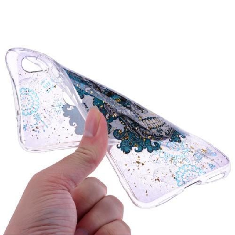 Csillogó zselés tok Xiaomi Redmi Note 7-hez - koponya