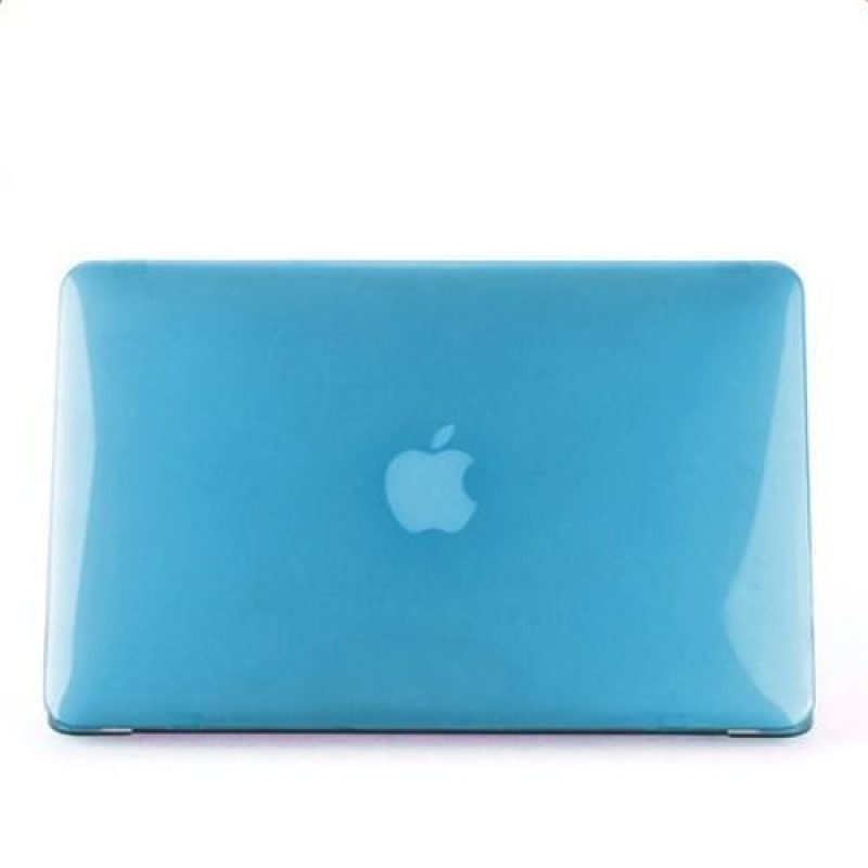 Fényes műanyag tok, porvédő és billentyűzetvédő szett MacBook Air 13.3 - világoskék színűhöz