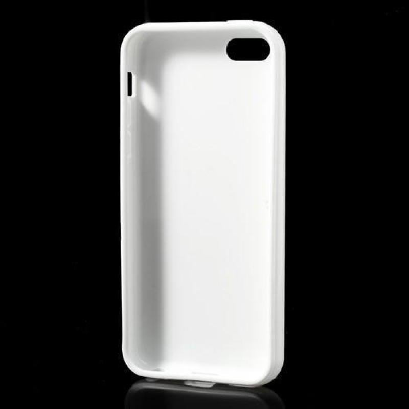 Glosy pasztell zselés tok iPhone 5C készülékhez - fehér