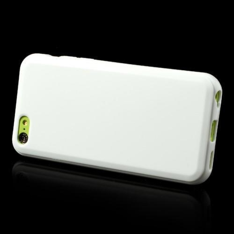 Glosy pasztell zselés tok iPhone 5C készülékhez - fehér