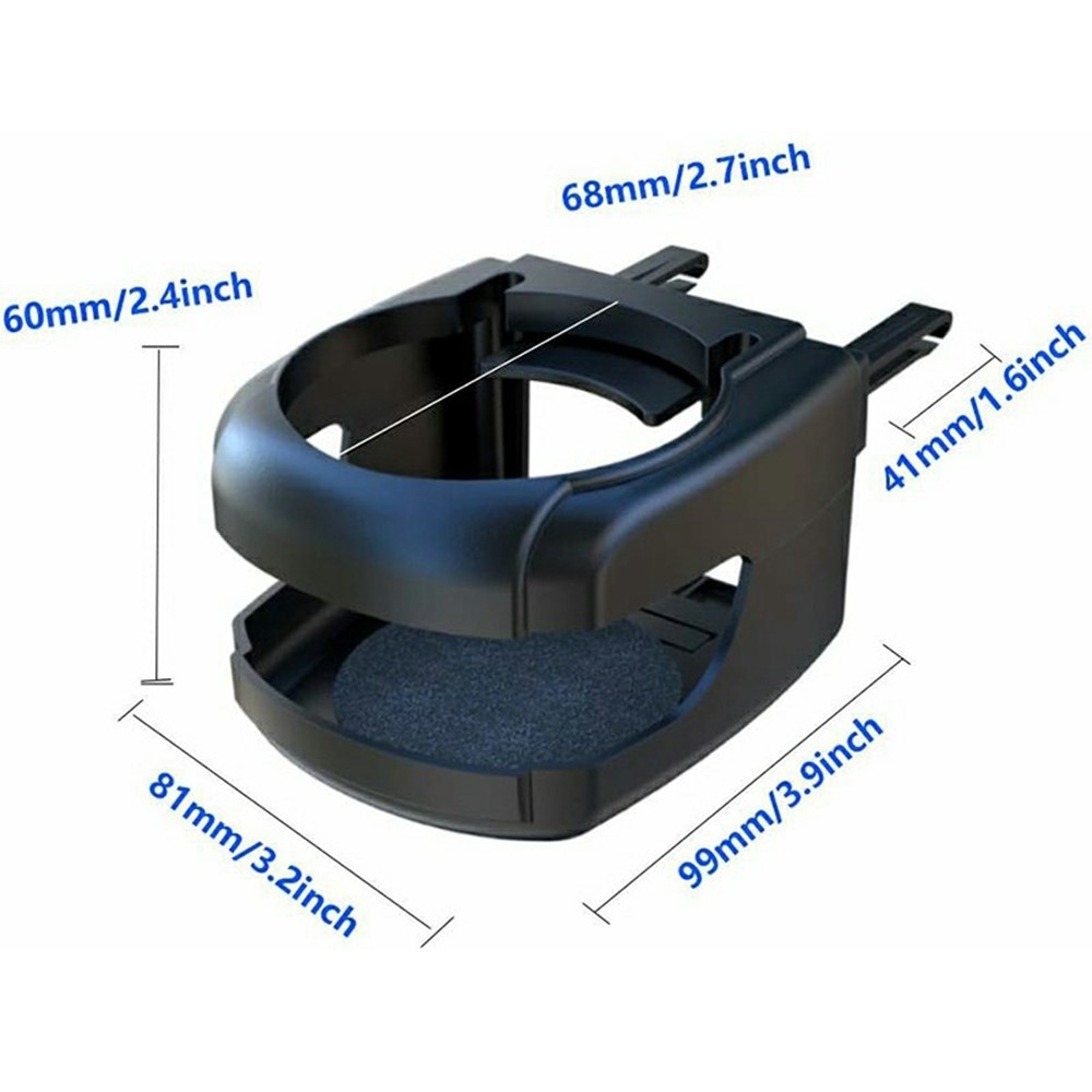 Autós pohártartó szellőzőrácsra - piros