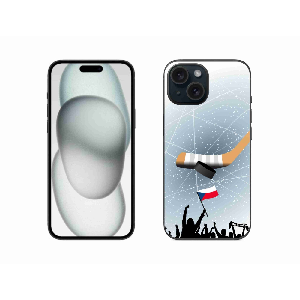 Zselés borítás mmCase iPhone 15 - hoki szurkolóknak