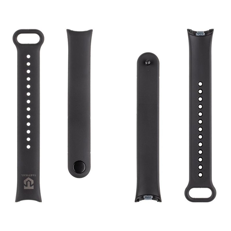 Tactical 846 Szilikon szíj a Xiaomi Smart Band 8-hoz Fekete