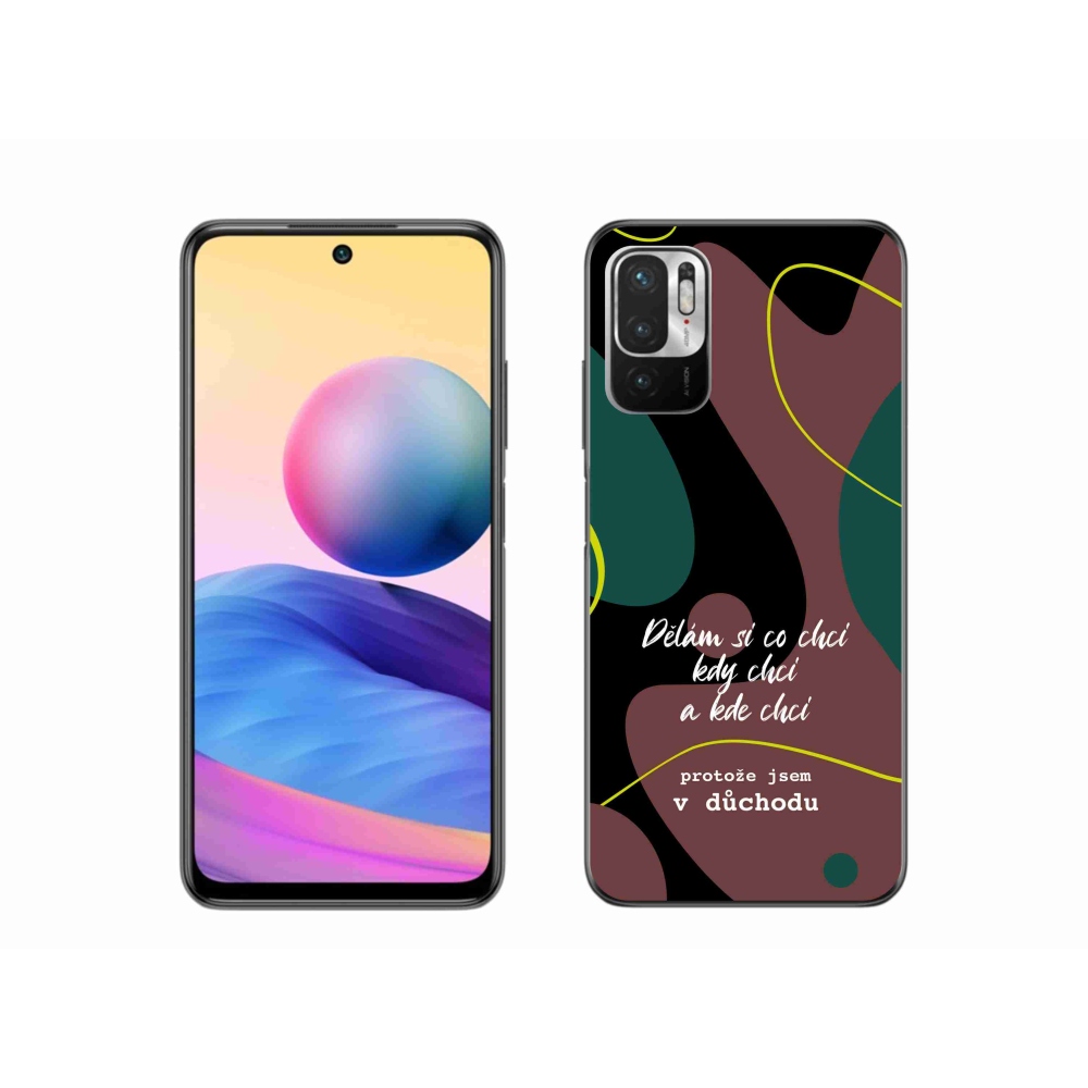 Gél borító mmCase a Xiaomi Poco M3 Pro/5G számára - vicces szöveg 10 fekete háttér