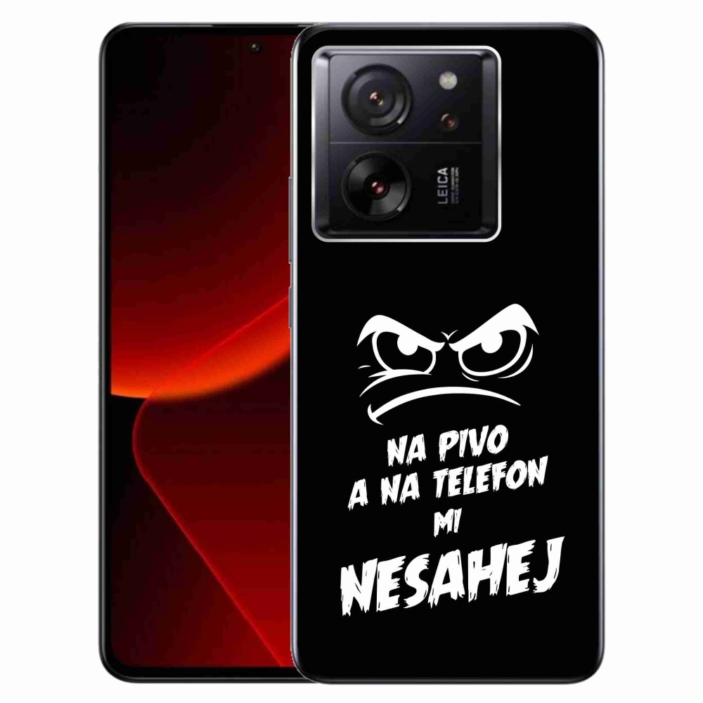 Gél borítás mmCase a Xiaomi 13T/13T Pro - sör motívum 2 fekete háttérrel