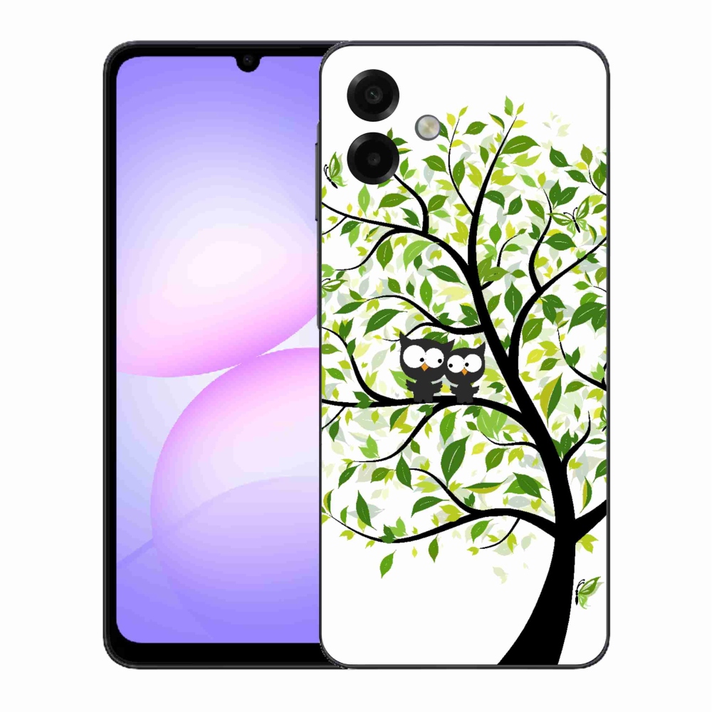 Gél borító mmCase Samsung Galaxy A07 4G - baglyok a fán - Samsung Galaxy A07 4G számára