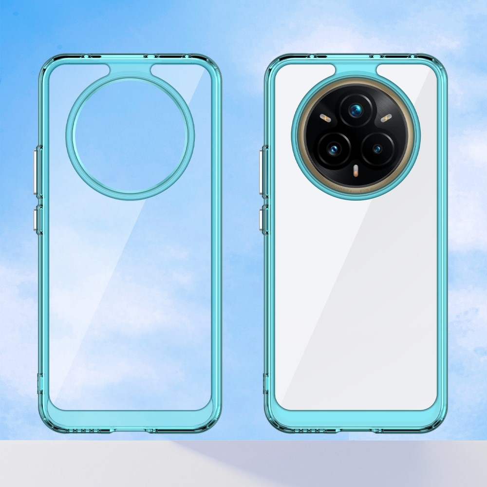 Gél tok fix hátlappal a Realme 14 Pro+ 5G készülékhez - világoskék színben