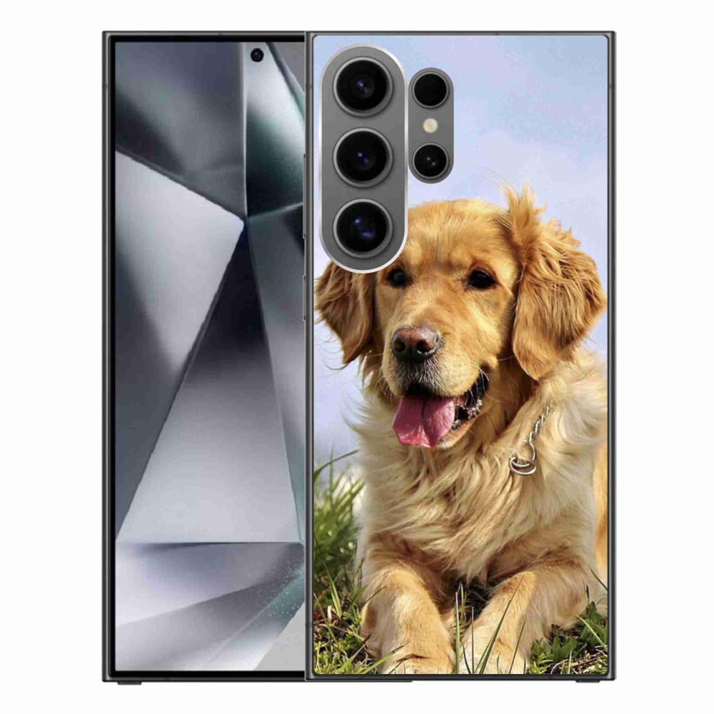 Gél tok mmCase Samsung Galaxy S24 Ultra készülékhez - arany retriever