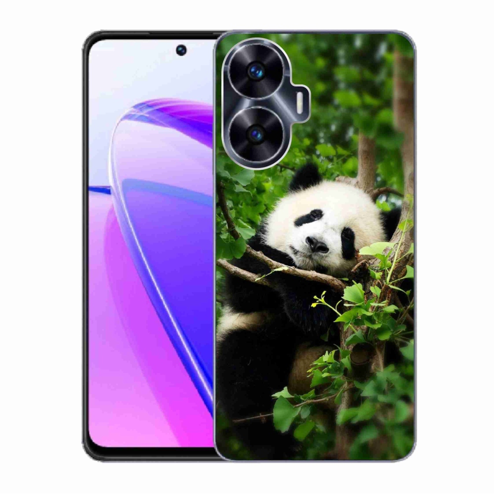 Gél borítás mmCase a Realme C55 készülékhez - panda