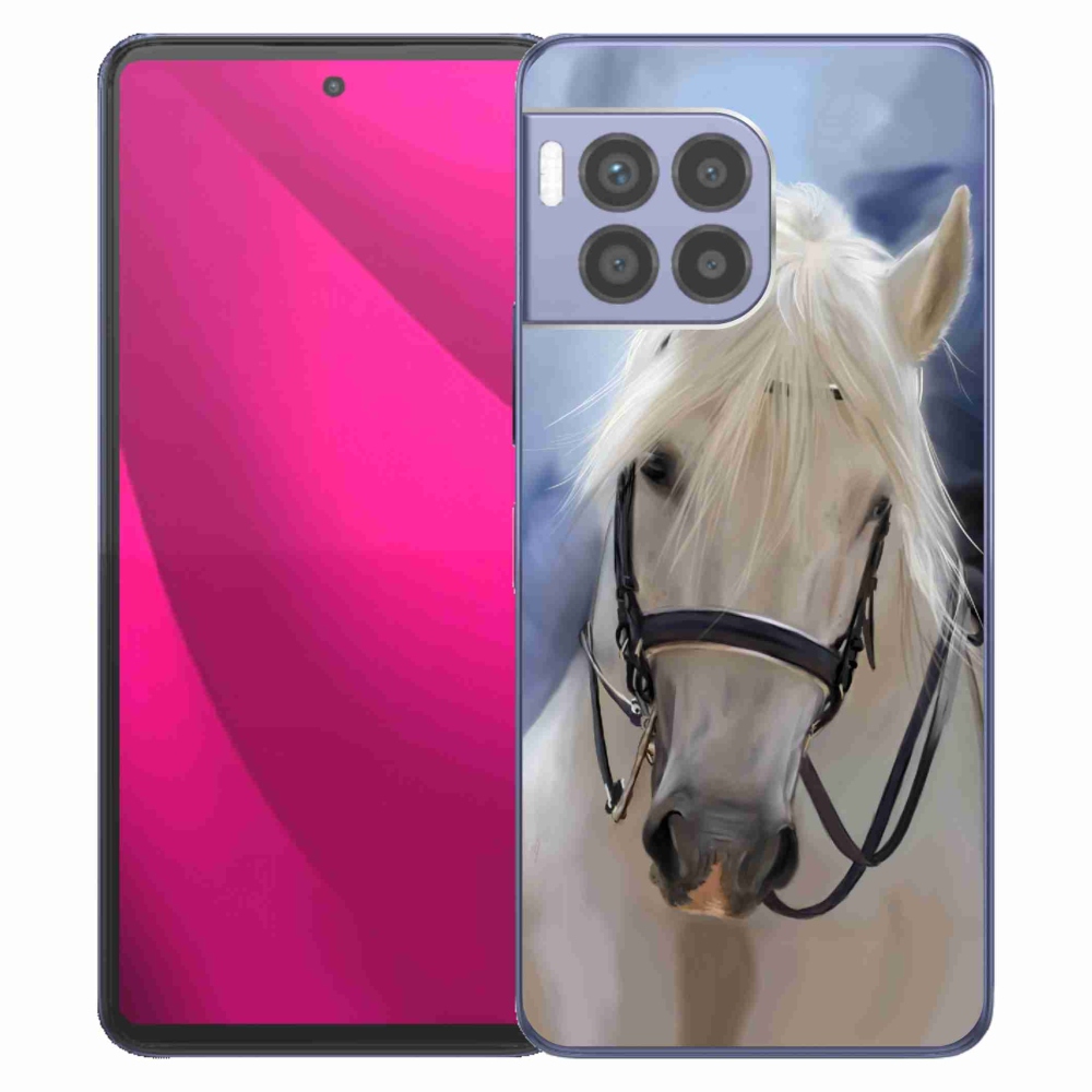 Zselés borítás mmCase a T-Mobile T Phone 2 Pro készülékhez - fehér ló