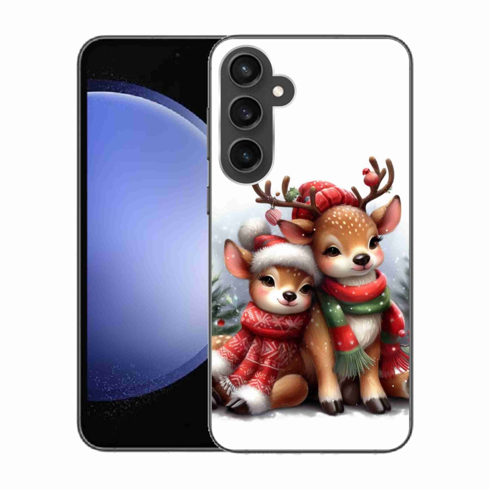 Zselés borítás mmCase Samsung Galaxy S23 FE - Karácsonyi rénszarvas