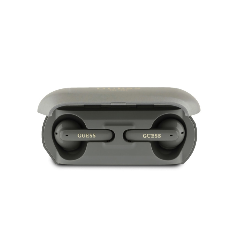 Guess hosszúkás fém ENC TWS vezeték nélküli fejhallgató Taupe