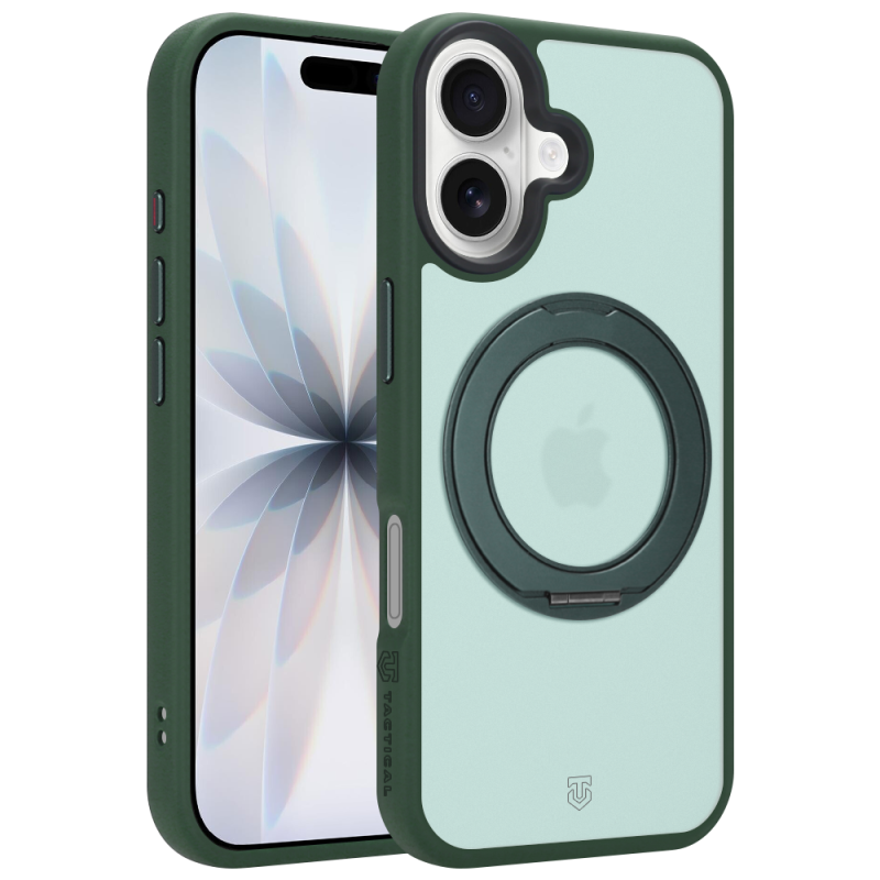 Tactical MagForce Hyperstand tok az Apple iPhone 17-hez, Forest Green színben