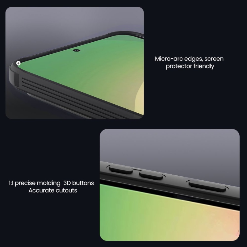 Nillkin CamShield PRO mágneses hátlap Samsung Galaxy A57 átlátszó fekete