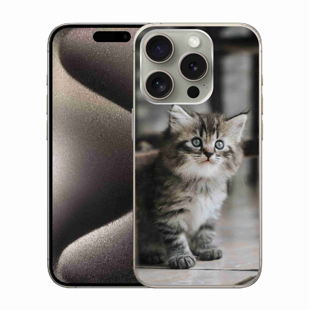 Zselés borítás mmCase iPhone 15 Pro készülékhez - cica