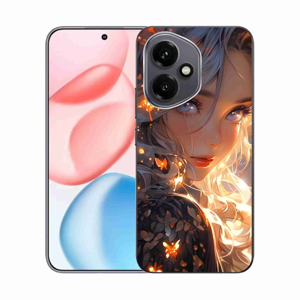 Zselés borító mmCase a Honor 400-hoz - lány és pillangók