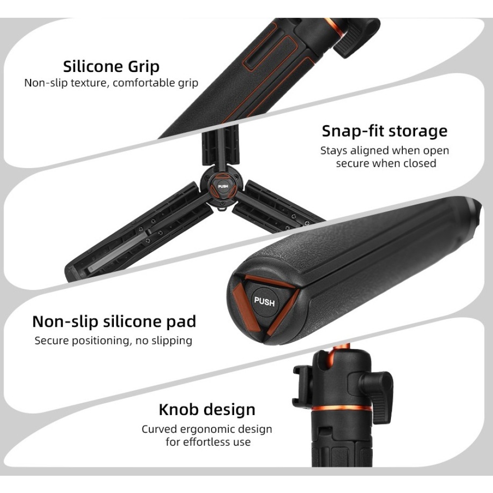 FLYMILE mágneses szelfibot állvánnyal Insta360 Ace Pro, X5 és X3 készülékekhez