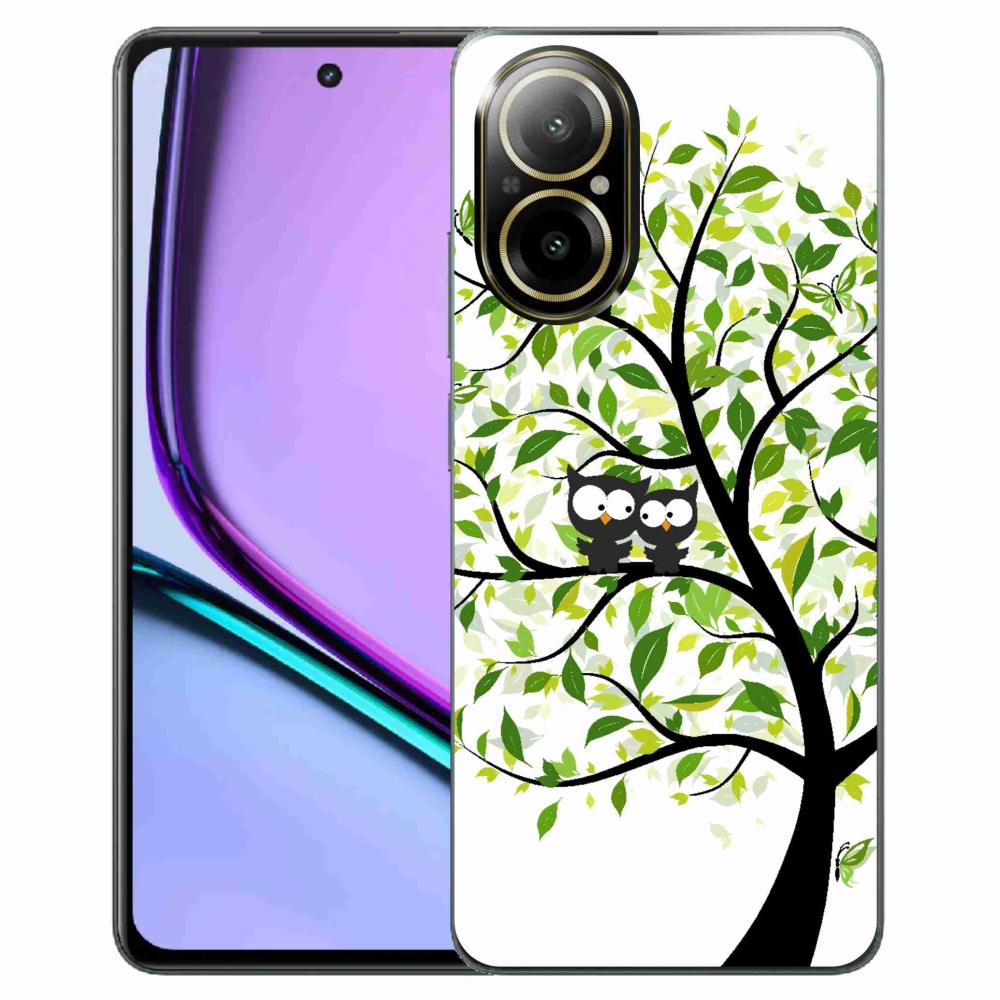 Zselés borító mmCase a Realme C67 készülékhez - baglyok a fán