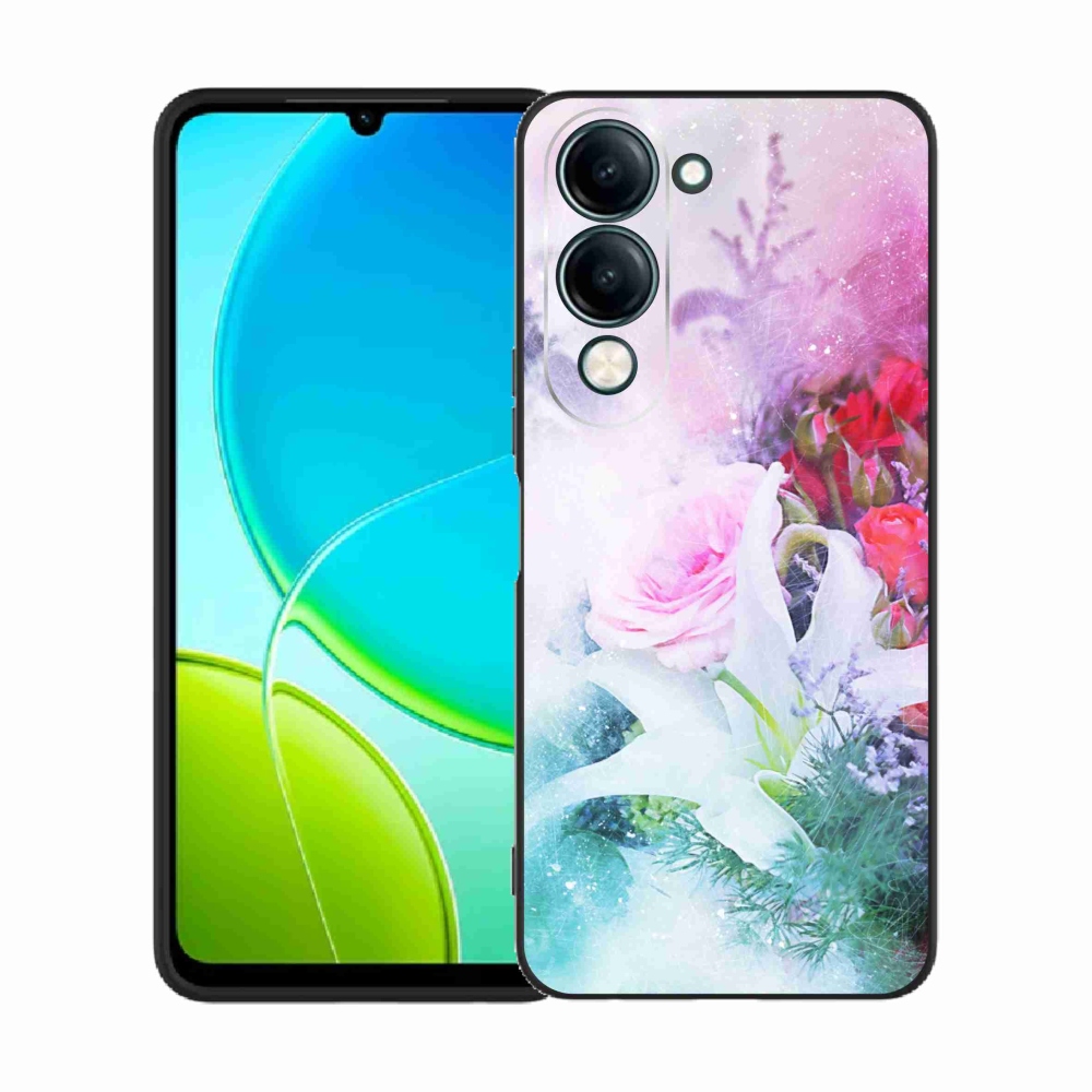 Gél borító mmCase a Vivo Y29s 5G-hez - virág 4