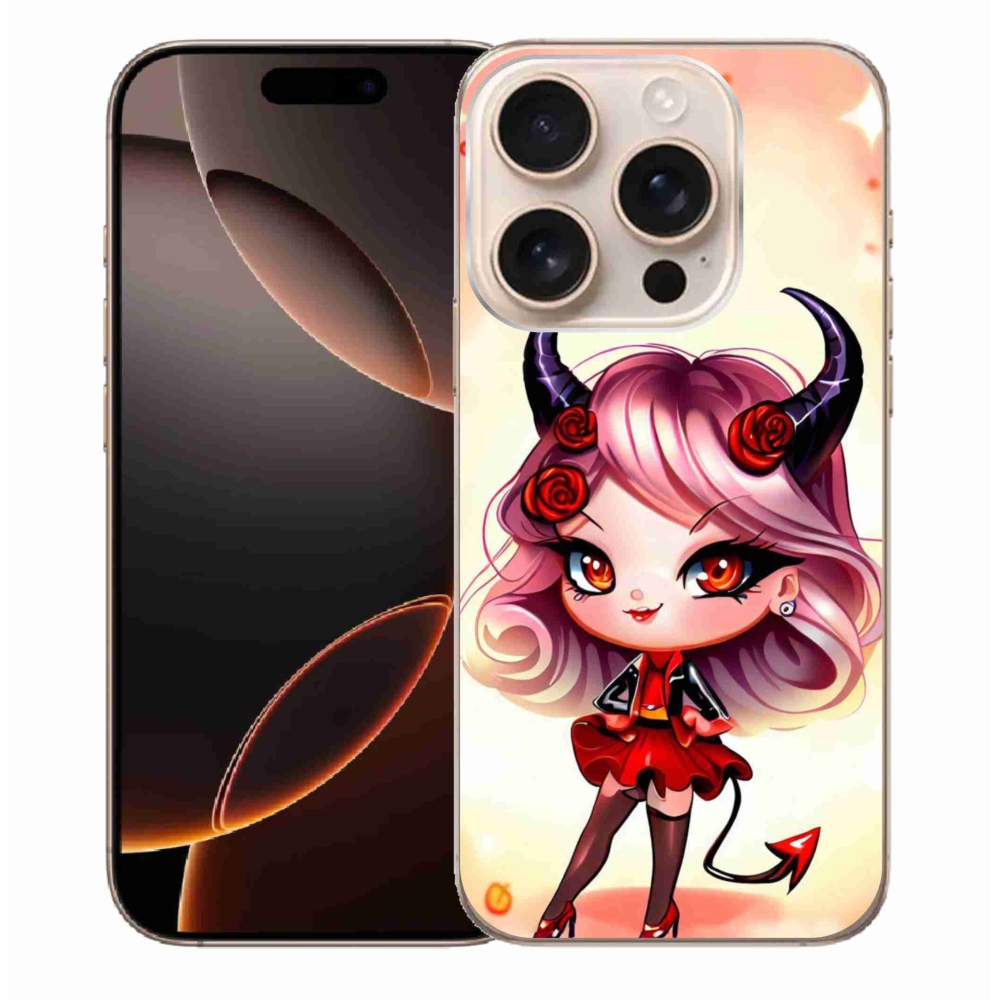 Zselés borítás mmCase iPhone 16 Pro Max készülékhez - rajzfilm ördög