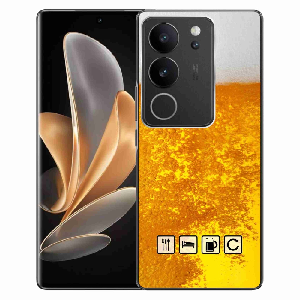Gél borítás mmCase a Vivo V29 5G számára - sör motívum 3