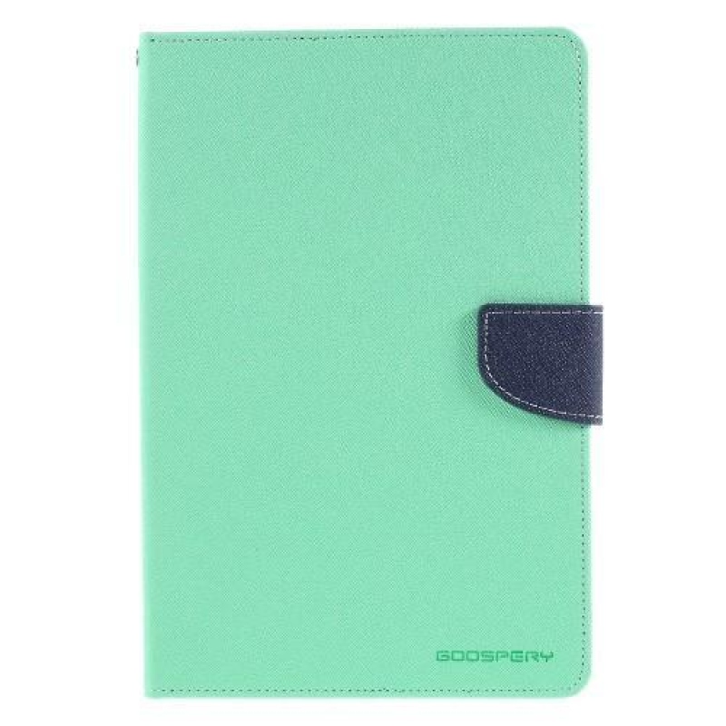 Goos PU bőr tok iPad mini 4 készülékhez - cián színű