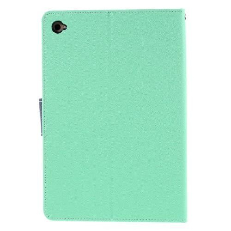 Goos PU bőr tok iPad mini 4 készülékhez - cián színű