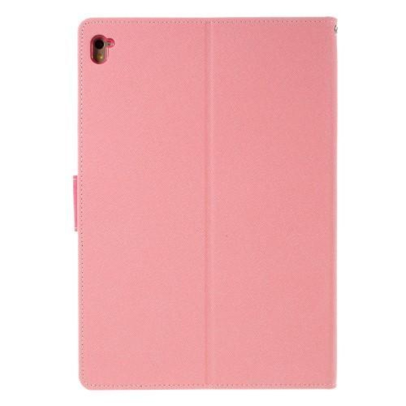 Goos felpattintható PU bőr tok állvány funkcióval Pro 9.7-hez - rózsaszín