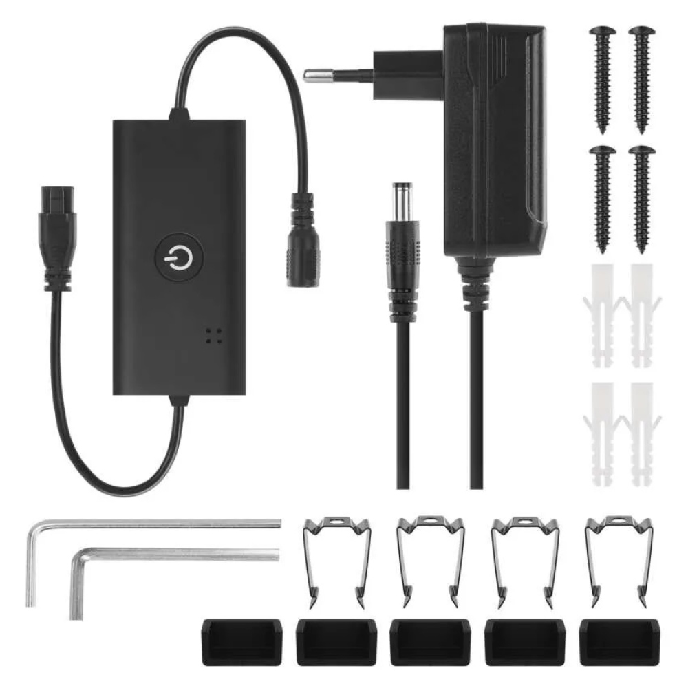 GoSmart LED állólámpa 175 cm, meleg fehér / RGBIC WiFi - fekete