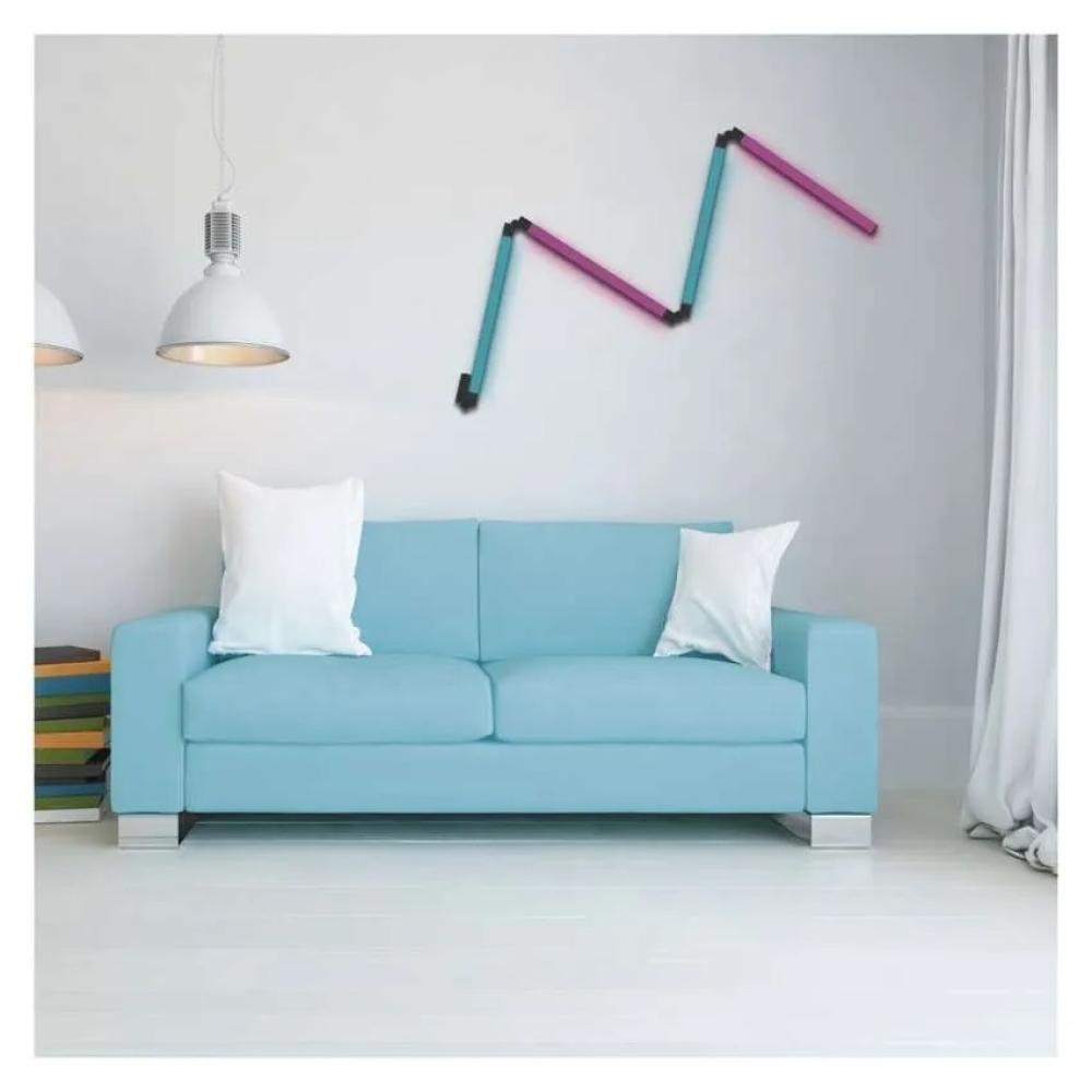 GoSmart LED állólámpa 175 cm, meleg fehér / RGBIC WiFi - fekete