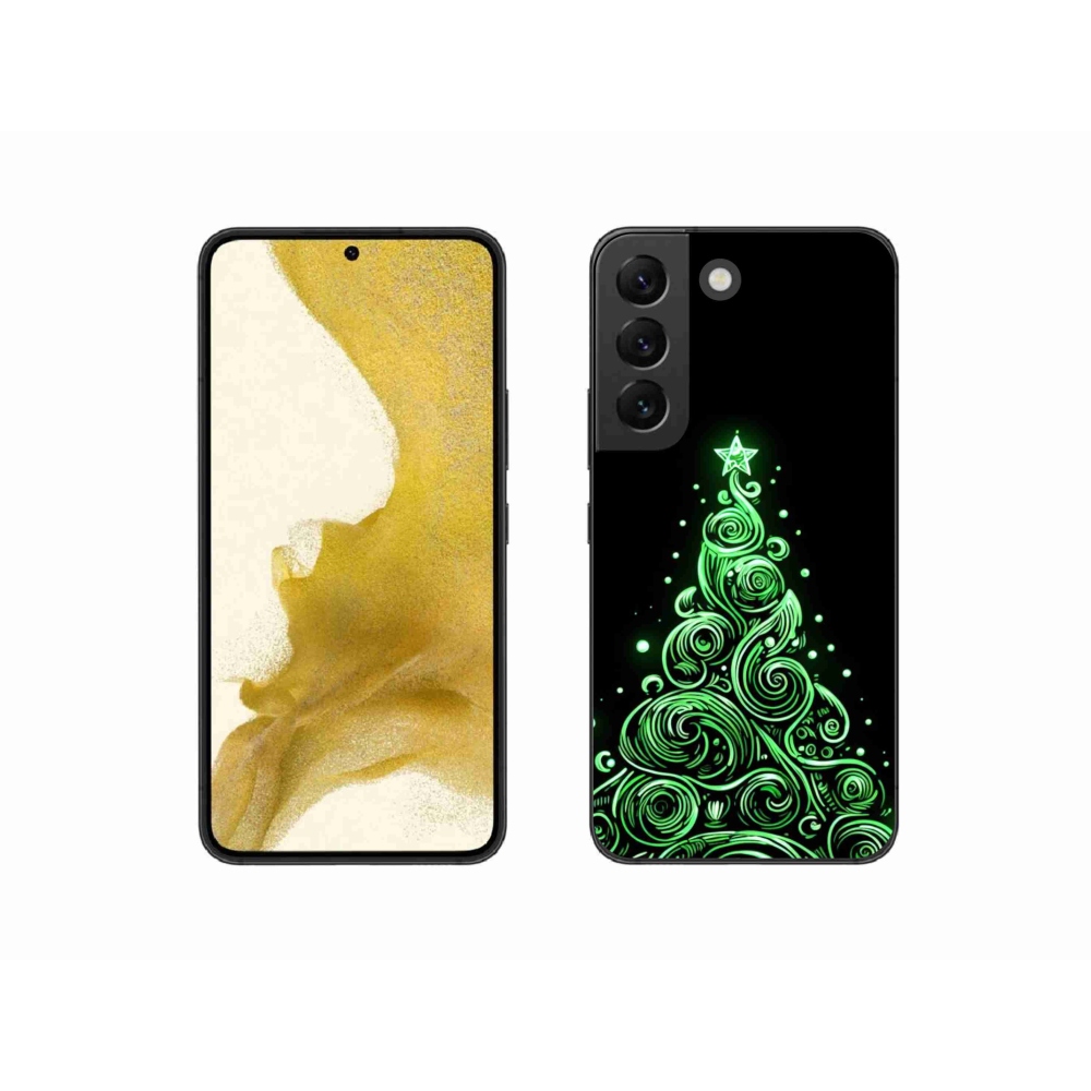 Gél borítás mmCase Samsung Galaxy S22 5G - neon karácsonyfa 3