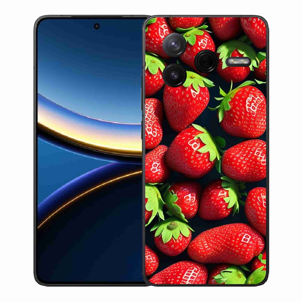 Gél borítás mmCase a Xiaomi Poco F7 Pro készülékhez - eper