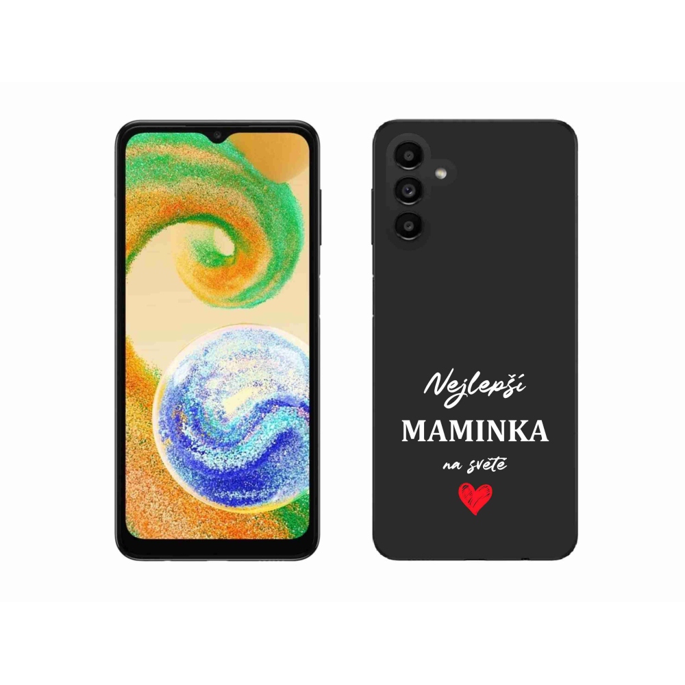 Gél borító mmCase Samsung Galaxy A04s (164.7x76.7x9.1mm) - legjobb anya 1 fekete háttérrel